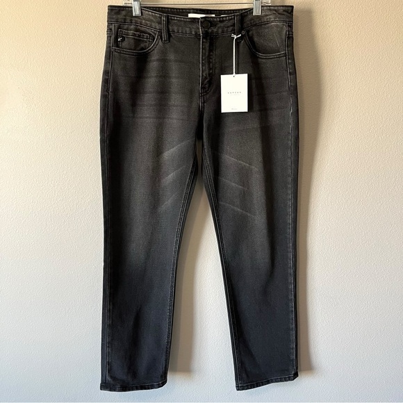 KanCan NEW Ilia High Rise 90s Slim Boyfriend Jeans Dark Gray Size 11/29 - Picture 6 of 16